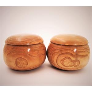 囲碁 人気の手作木製碁笥 栗 大33号(伝統工...の詳細画像2