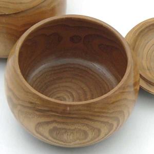 囲碁 人気の手作木製碁笥 栗 大33号(伝統工...の詳細画像3