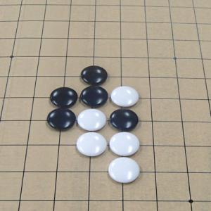 碁石 気軽に使える プラスチック中厚石(厚さ約...の詳細画像1
