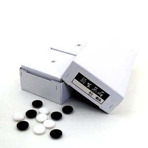 囲碁セット 硬質ガラス碁石新生竹（約9mm厚）とP碁笥銘木大 : 囲碁ラボ