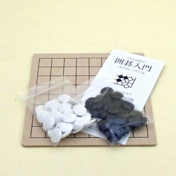 囲碁セット　６・９路碁盤（裏表）碁石付セット（普及版）