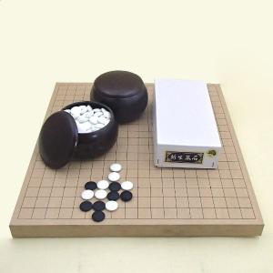 囲碁盤セット 新桂10号卓上接合(ハギ)碁盤と新...の商品画像
