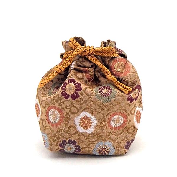 将棋用品　手作り駒袋　西陣織　花とりどり