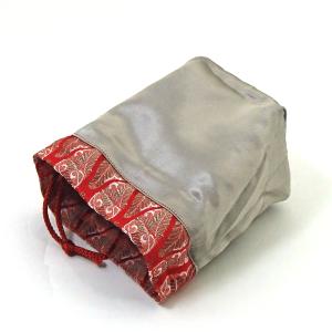 将棋用品 手作り駒袋 華やかな紅色 西陣織(裏...の詳細画像1