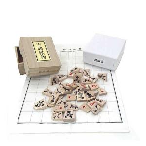 木製将棋セット ヒバ1寸卓上接合将棋盤松と将棋...の詳細画像1