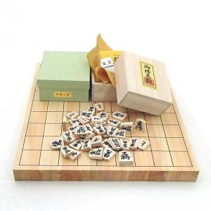 木製将棋セット 芳香と明るい色目の桧1寸卓上接合...の商品画像
