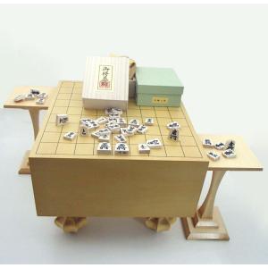 将棋セット 常識を破ったエコ足付将棋盤5寸と木製...の商品画像