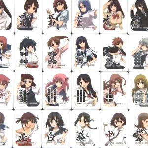 国産手打麻雀牌セット 麻雀にアニメがやってきた...の詳細画像3