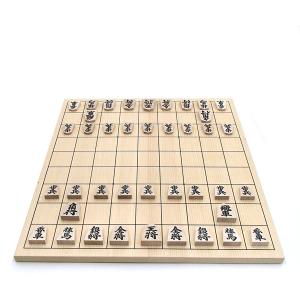 将棋セット 蝶番のない棋になる折将棋盤とくっき...の詳細画像4