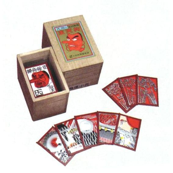 花札　地方札　越後小花（桐箱入り）寛政12年創業大石天狗堂