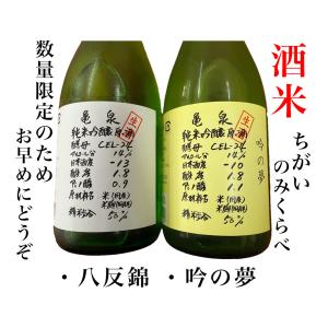 日本酒 高知 亀泉 純米吟醸生原酒 CEL-24 八反錦・吟の夢  酒米ちがい!のみくらべ(720ml×2) 1440ml(亀CEL24)