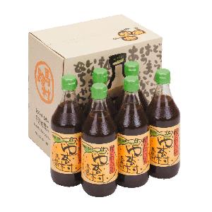 高知 ぽん酢しょうゆ ゆずの村（馬路村農協）500ml×6本入り　お中元・夏ギフト・贈り物｜igossou-sakaya