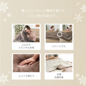 こたつ布団 長方形 大判こたつ厚掛け布団フラン...の詳細画像3