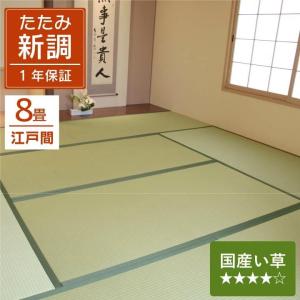 P5倍 畳 新調 8畳セットい草 江戸間 そよかぜ 国産 88cm×176cm 特等クラス いぐさ イグサ 取り替え 新品 交換 畳替え 和室 ささくれ リフォーム 全国対応｜igusakotatu