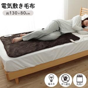 広電（KODEN） 丸洗いOK 電気敷き毛布 しき毛布 130×80cm 保湿 弱酸性