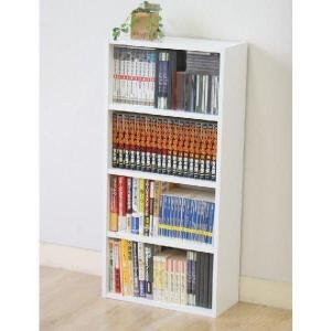 DVDラック 本棚 カラーボックス 4段 BDラック Book DVD収納ラック 収納