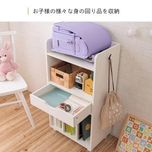 ランドセルラック キャスター付き スヴニール 子供部屋 木製 お片付け