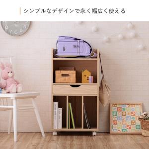 木製　ランドセルラック　キャスター付き　お片付けラック　ランドセル収納　収納棚　コミックラック　お支度ラック　846ZS ランドセルラック キャスター付き スヴニール 子供部屋 木製 お片付け