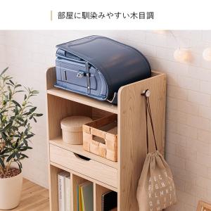 ランドセルラック キャスター付き 子供部屋 収...の詳細画像4