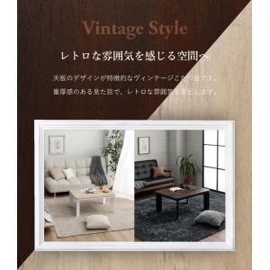 こたつテーブル 長方形 座卓 大判 ヴィンテー...の詳細画像1
