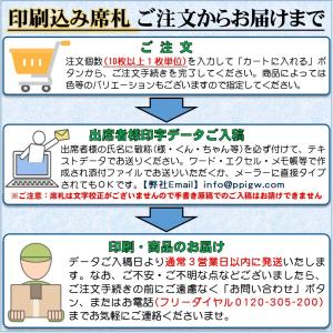結婚式 席札 印刷込み(披露宴の座席札・ネーム...の詳細画像3