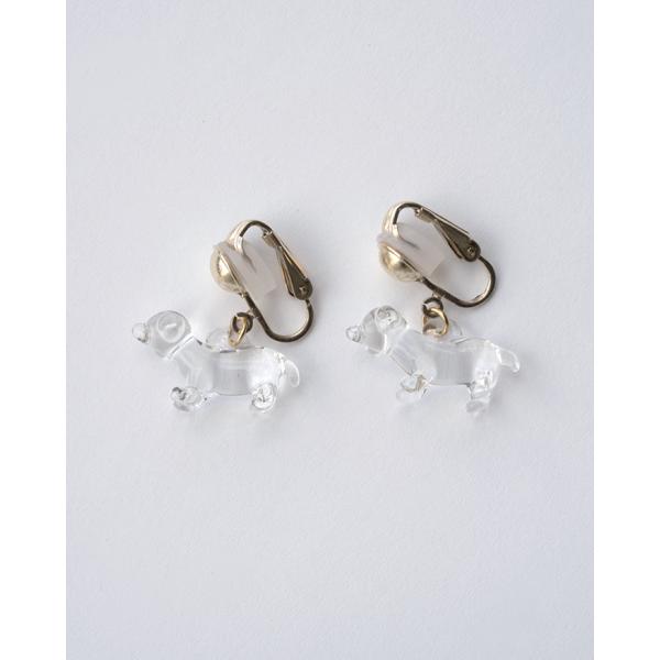 イヤリング 　ミニチュアダックスフンド GF　HARIO Lampwork Factory   (ハ...