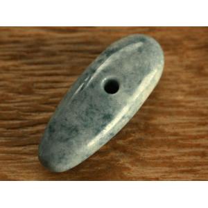 糸魚川産桃簾石大珠 SZ0852 故知 作 35.5mm*16mm*10mm 糸魚川産 桃簾石