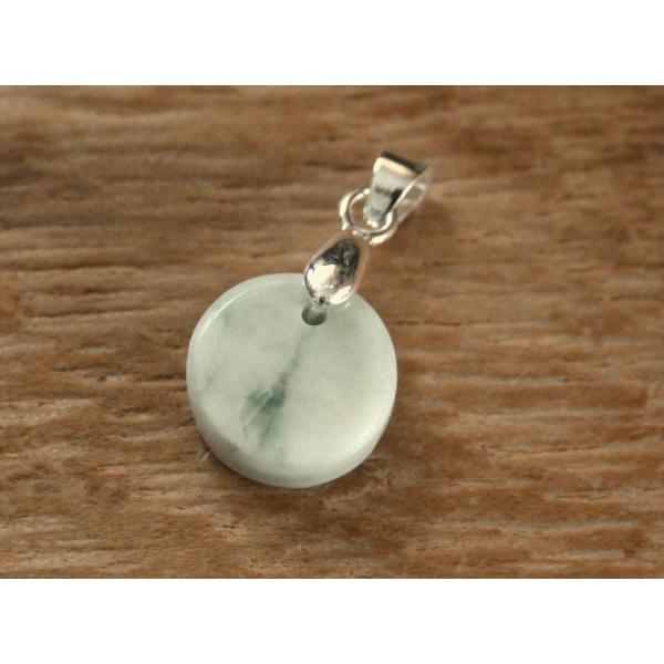 糸魚川翡翠ペンダント P01690 清山 作 13mm*13mm*5mm 糸魚川産 ひすい ペンダン...