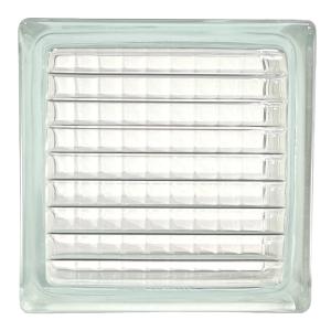 ガラスブロック 145x145x80mm 国際基準サイズ 世界で有名なブランド品クリア色平行クロスgb30280