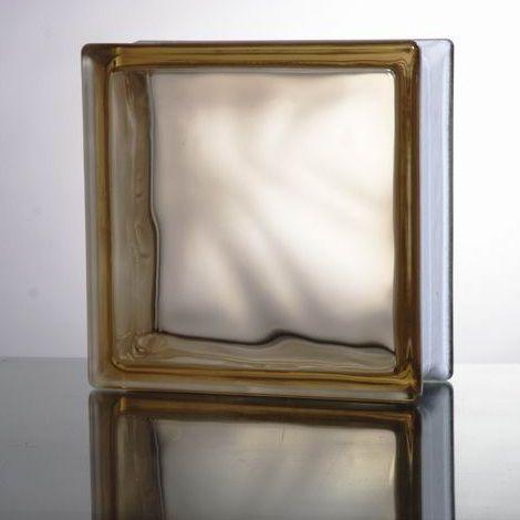 6個セット 送料無料 ガラスブロック 世界で有名なブランド品 厚み80mmブラウン色雲gb5980-...