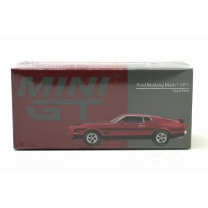 1122 フォード マスタング マッハ1 1971 レース レッド (左ハンドル) MINI GT
