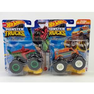 MONSTER TRUCKS(ダッジ モトサウルス ダンプ ビッグフット クラッシュ・ミー ティラノサウルス・レックス バトルキャット オールフライドアップ)8台 Hot Wheels｜iiado-oska