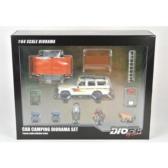 トヨタ ランドクルーザー (FJ60) カーキャンピング ジオラマセット フィギュア付 INNO64