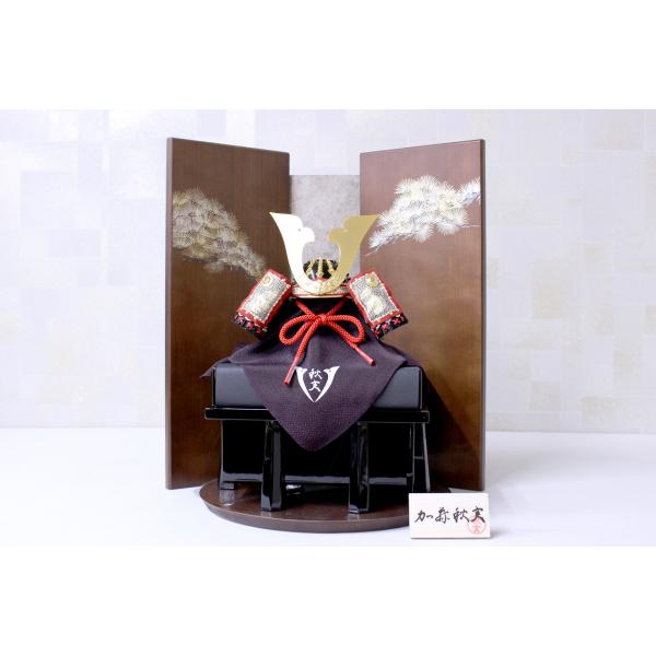 五月人形 兜飾り1/4 秋実 秋楓 -かえで- 目を楽しませる色鮮やかな紅葉と秋特有の落ち着いた雰囲...