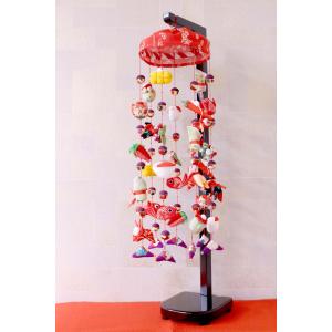 柳川さげもん美草 初雛のつるし飾り正式型 極上 正絹51さげ飾り : 柳川