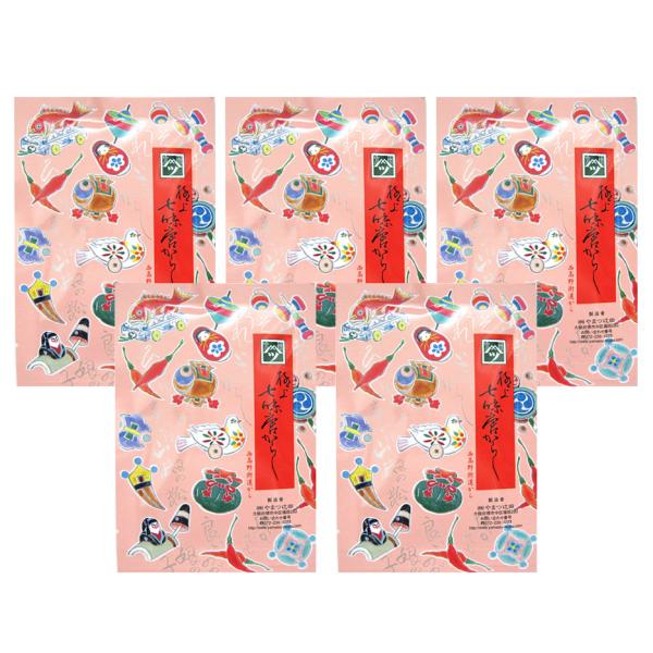 やまつ辻田　極上七味唐がらし 西高野街道から（中辛）5袋セット