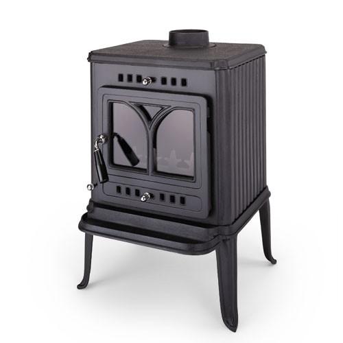 薪ストーブST-406　暖房面積約15〜35坪　煙突径120ｍｍ　鋳物 リビング　居間　暖炉　まきス...