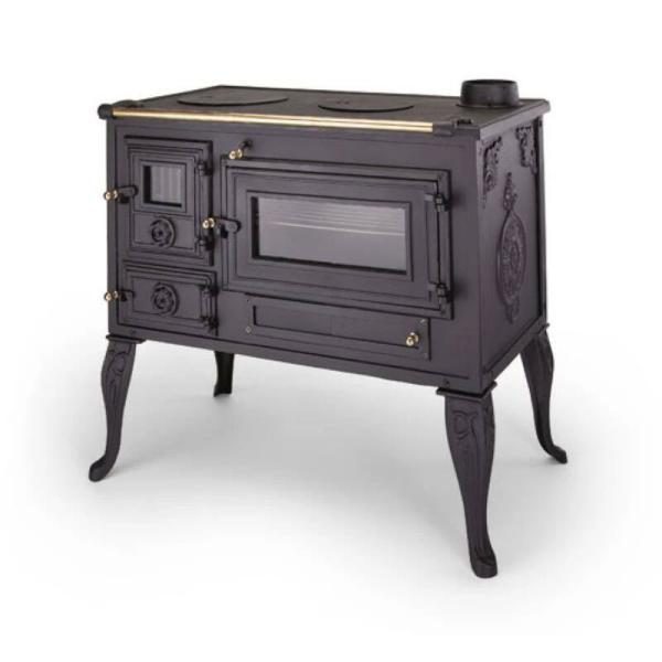 薪ストーブST-1060　クッキング  暖房面積5〜15坪　煙突径120ｍｍ【配送は営業所止め】 【...