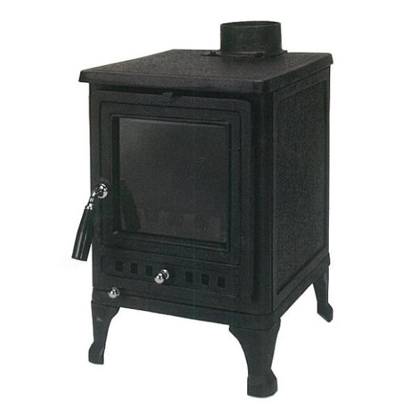 薪ストーブST-0311-12　暖房面積約5〜15坪　煙突径120mm　鋳物 リビング　居間　暖炉　...