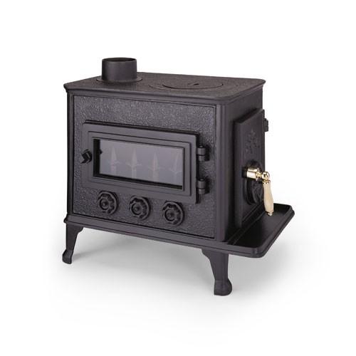 薪ストーブST-2101DX　暖房面積約15〜20坪　煙突径105mm 鋳物 リビング　居間　暖炉　...