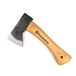 ハスクバーナ　Husqvarna 手斧　38ｃｍ　新品未使用　斧 ハスクバーナ 斧 薪割り 本革 カバー 付 全長 20cm 500g