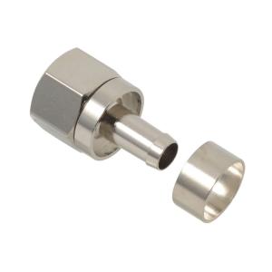 二幸電気工業 5C用F型接栓 100個セット（LIK） FP5-100P A-49200L　4K/8K映像対応