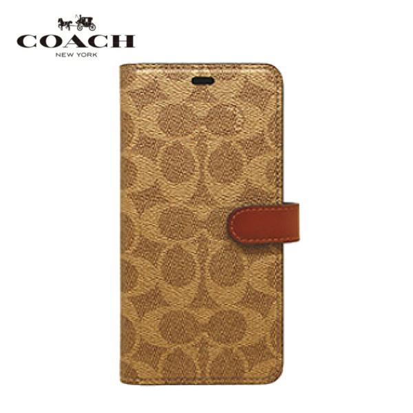 【Xperia 5用】COACH（R）ブックタイプケース / SIGNATURE Brown RS9...