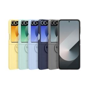 Galaxy Z Flip6 5G ケース 純正 シリコンケース リング付 Silicone Case with Ring EF-PF741 海外純正品 ブルー ネイビー グレー ミント イエロー