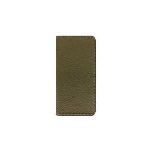 LORNA PASSONI Kipskin Leather Folio Case for iPhone XR/カーキ 4580395276922