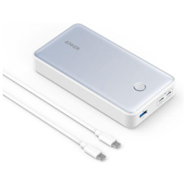 Anker 537 Power Bank 24000mAh 65W 大容量 モバイルバッテリー ホワ...
