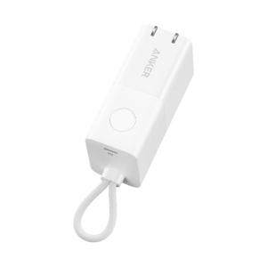 Anker 511 Power Bank Fusion 30W 5000mAh コンセント一体型 モバイルバッテリー 急速充電 ホワイト