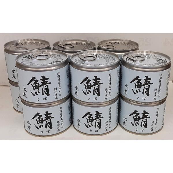北海道道東沖から銚子沖産 鯖水煮缶12缶