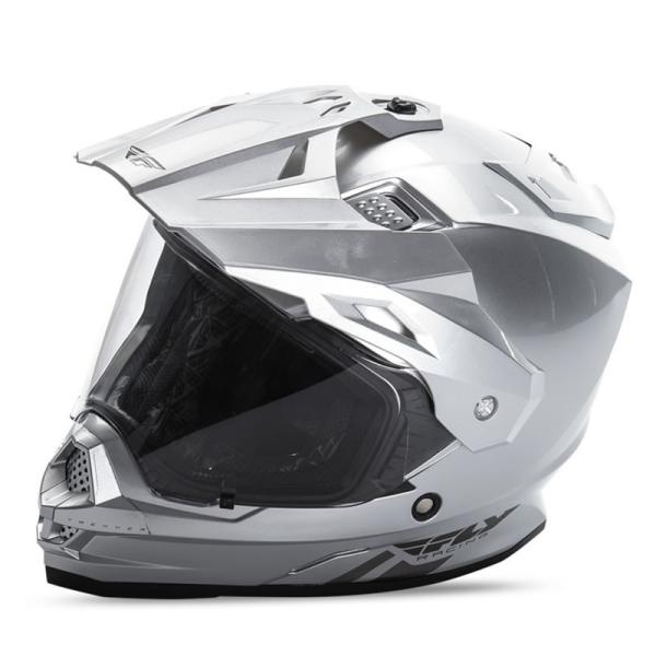 送料無料　FLY　RACING　TREKKER　フライ　トレッカー　ヘルメット　SILVER　2XL...