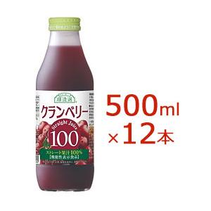 マルカイ 順造選 クランベリージュース100 500ml×12本(機能性表示食品) 【送料無料】